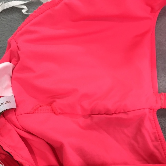 Becca by Rebecca Virtue Women's Moon Ridge Rib High Neck One Piece S New - Picture 7 of 8